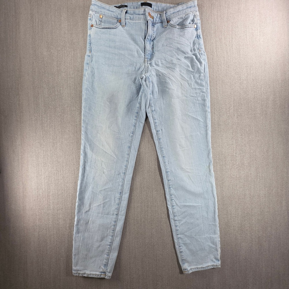Talbots Slim Ankle Jean Womens 6 Long Light Blue Seastone Wash Denim Pants